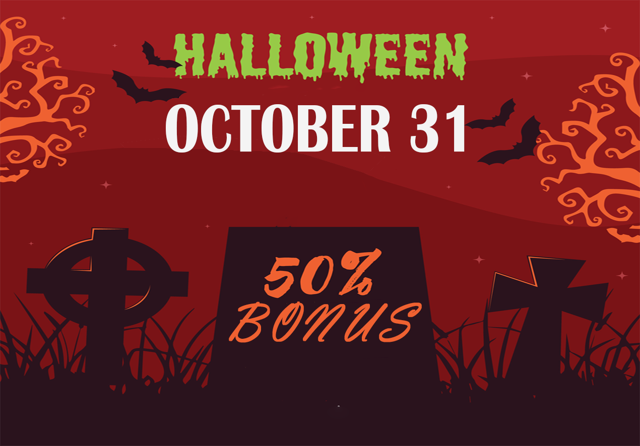 Halloween Bonus of 50%– Spectacular Wins Await at BitSpinVault! 